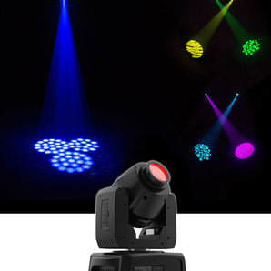 Chauvet Intimidator Spot 110 Moving Head Beam DMX Party Light+Bluetooth Speaker