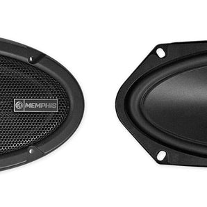 (4) Memphis Audio PRX410 4x10" 100 Watt 2-way Car Speakers w/Pivot Tweeters