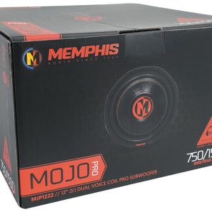 Memphis Audio MJP1222 12" 1500w MOJO Car Subwoofer Sub+ROCKBOX Home Speaker