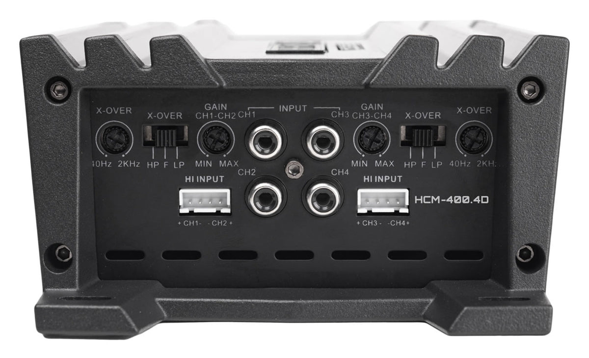 Hifonics HCM-400.4D 400 Watt 4-Channel Car Stereo Amplifier Class D Compact Amp