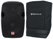 Rockville SPGN124 12" Passive 1200W DJ PA Speaker Cabinet 4 Ohm+Slip Cover