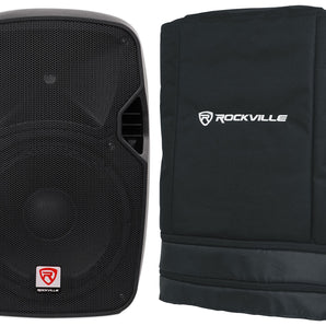 Rockville SPGN124 12" Passive 1200W DJ PA Speaker Cabinet 4 Ohm+Slip Cover
