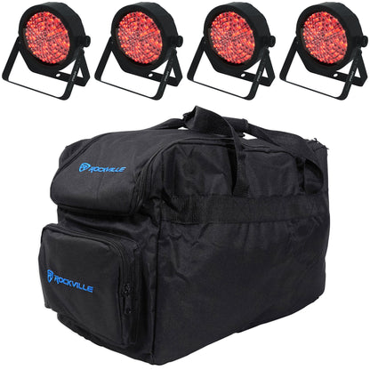 (4) SLIMPAR 56 ILS Par Wash Up-Lights + Carry Bag