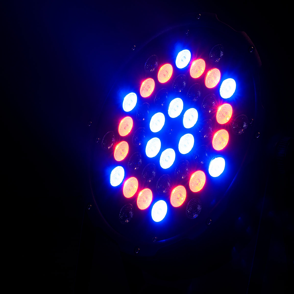 (2) LP 42 RGBW LED DMX Par Wash Lights