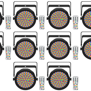 10 Chauvet DJ EZPAR 64 RGBA ILS Rechargeable Battery RGBA LED Par Wash Up-Lights