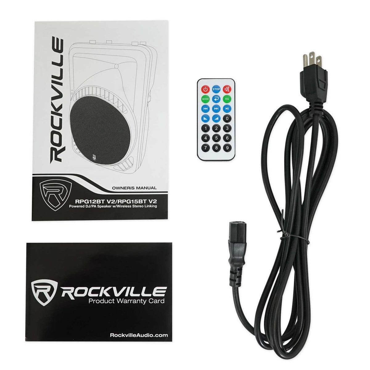 RPG12BT V2 12" Powered 800W DJ PA Speaker w/Bluetooth+Slip Cover