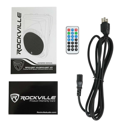 RPG12BT V2 12" Powered 800W DJ PA Speaker w/Bluetooth+Slip Cover