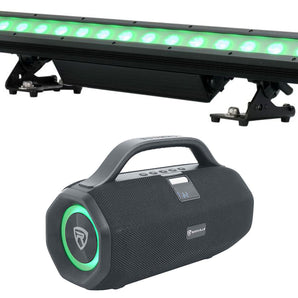 American DJ ADJ Encore LB15 IP Outdoor Wireless DMX LED Strip Wash Light+Speaker