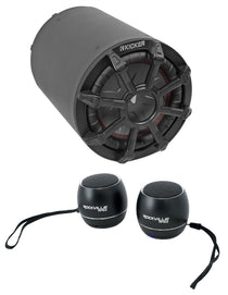 8" 600 Watt Marine Subwoofer Enclosure TB8 Plus Portable Bluetooth Speakers