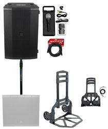 Imperio SUB210 Dual 10" Class-D Active DJ Subwoofer w/ Pole + Trolley