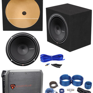 Rockford Fosgate Punch P2D2-15 800w 15" Subwoofer+Amplifier+Amp Kit+Sealed Box