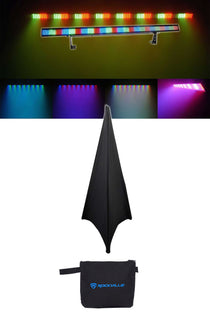 COLORSTRIP 4 Channel DMX LED Multi-Color DJ Light Bar Color Strip+Scrim