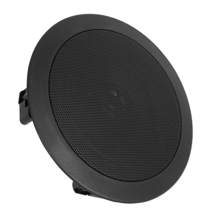 Rock Zone 8 Ch. Multi Room Receiver+(16) 5.25" Black Ceiling Speakers