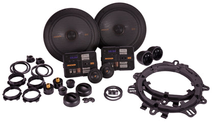 Pair Kicker 51KSS6704 6.75" Car Audio Component Speakers w/1" Tweeters
