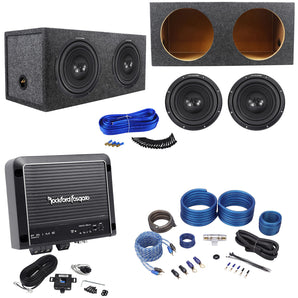 2 Alpine W12S4 12" 500w RMS Car Subwoofers+Sealed Sub Box+Mono Amplifier+Amp Kit