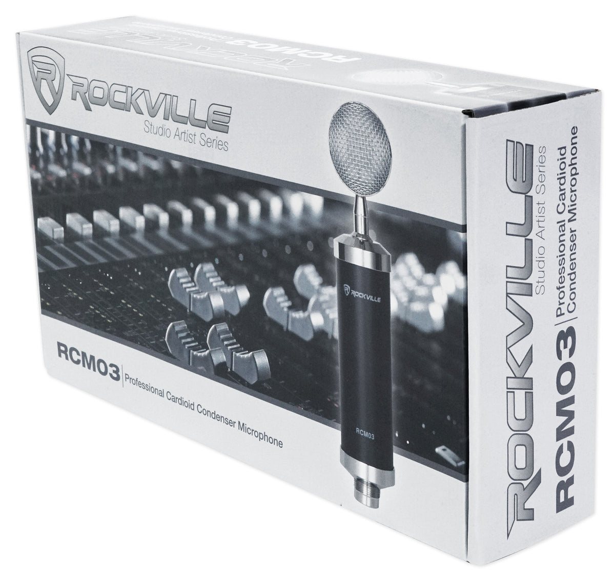 3-Person Podcast Recording Kit with ProFX12v3+ Mixer and Desk Stands