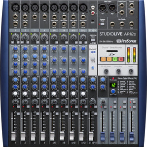 PRESONUS StudioLive SLM AR12C 12 Channel Mixer 14 Input USB Recording Interface