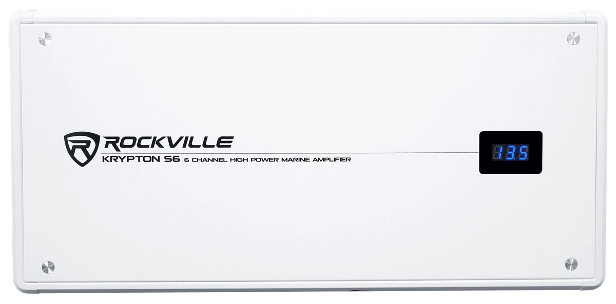 KRYPTON S6 Marine 6-Channel Amplifier + Kicker 4-Zone Level Control