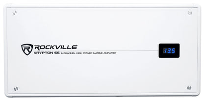 KRYPTON S6 Marine 6-Channel Amplifier + Kicker 4-Zone Level Control