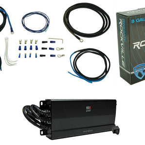 MB Quart NA2-500.5 500 Watt 5-Channel Amplifier+Amp Wire Kit For ATV/UTV/RZR