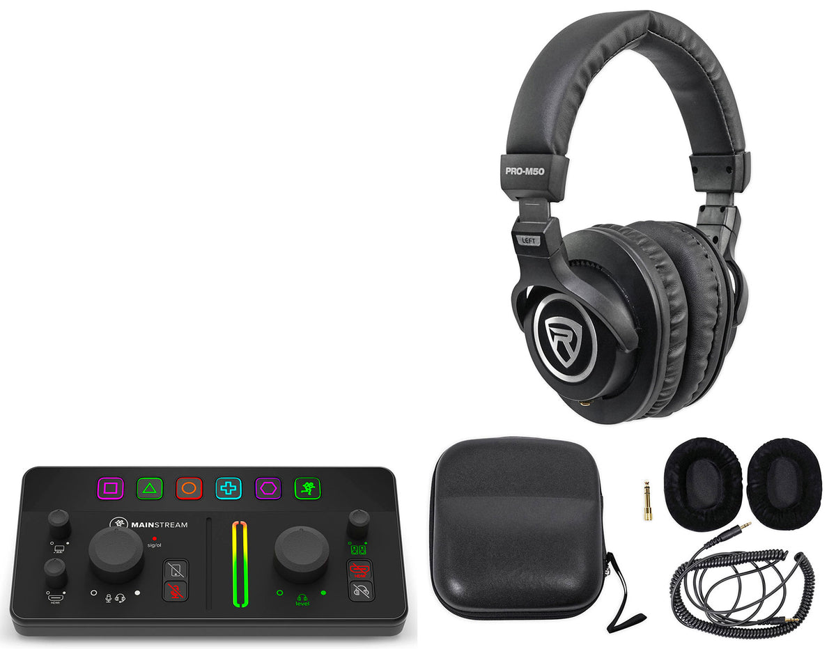 MainStream Bus Powered Live Streaming Interface w/HDMI+Studio Headphones