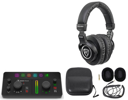 MainStream Bus Powered Live Streaming Interface w/HDMI+Studio Headphones