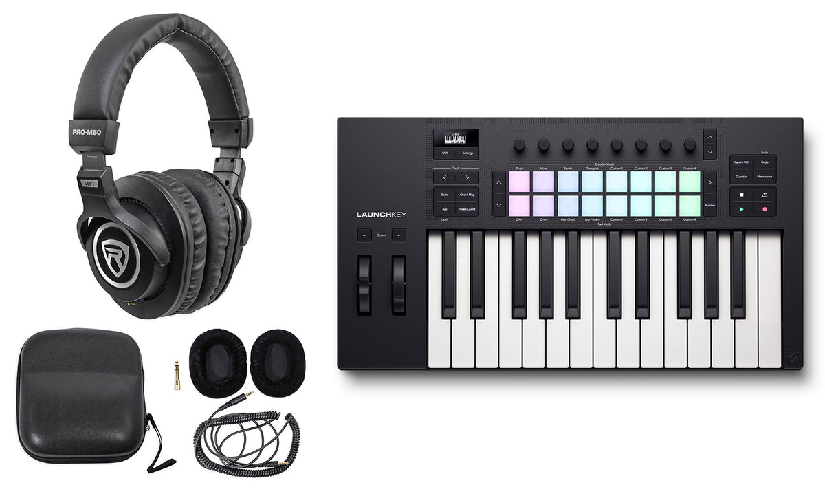 Launchkey 25 MK4 Keyboard Controller + PRO-M50 Studio Headphones