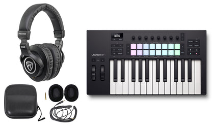 Launchkey 25 MK4 Keyboard Controller + PRO-M50 Studio Headphones
