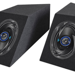 6x9" Autotek Speakers + Wheel Well Ledge Enclosures For 87-95 Jeep Wrangler YJ