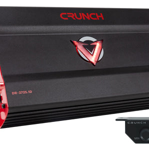Crunch DR-3725.1D 3725 Watt Mono Amplifier Class D 1-Ohm Car Stereo Amp