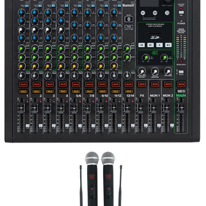 Mackie ONYX12 12-Channel Analog Mixer w/USB/3-Band EQ+Bluetooth+Wireless Mics