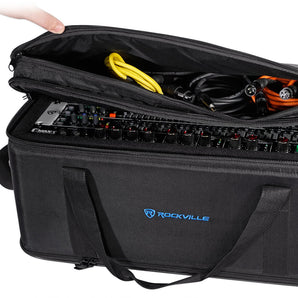 Rockville RRB30 3U Space Bag-Style Rack Case with Removable Rack+Shoulder Strap