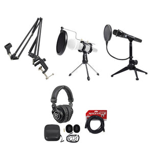 Blue Encore 300 Handheld Condenser Microphone+Headphones+Boom+Stands+Pop Filter