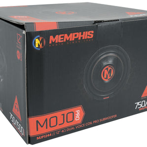 Memphis Audio MJP1244 12" 1500w MOJO Car Subwoofer DVC 4 ohm Sub+Home Speaker