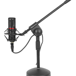 Blue Ember Podcast Podcasting Recording Streaming Microphone Mic+Boom Desk Stand