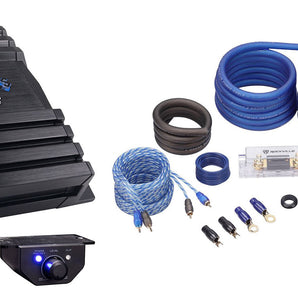 Hifonics HAC-1500.1D 1500w Mono Amplifier 1 Ohm Class D Car Audio Amp + Wire Kit