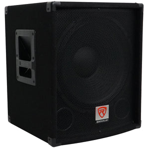 Rockville SBG1154 15" 800 Watt Passive 4-Ohm Pro DJ Subwoofer and MDF/Pole Mount