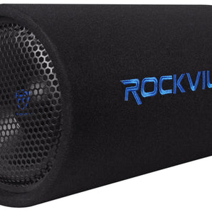 Rockville RTB10A 10 500w Powered Subwoofer Bass Tube and Bass Remote