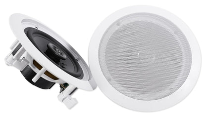 Rock Zone 8 Ch. Multi Room Receiver+(16) 6.5" White Ceiling Speakers