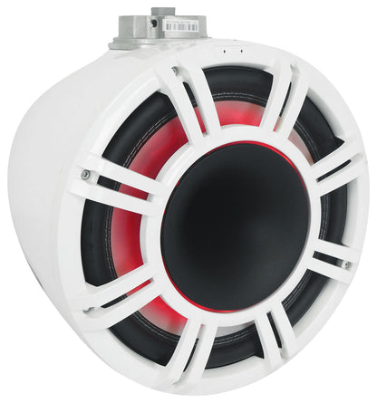 Pair KICKER 47KMFC11W 11" Marine Horn Loaded Flat Mount Tower Speakers KMFC11W