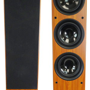 (2) Rockville RockTower 64C Classic Home Audio Tower Speakers Passive 4 Ohm