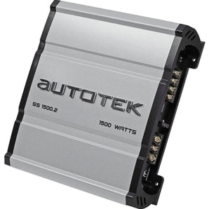 Autotek SS1500.2 Super Sport 1500w 2-Channel Car Amplifier Class A/B + Amp Kit