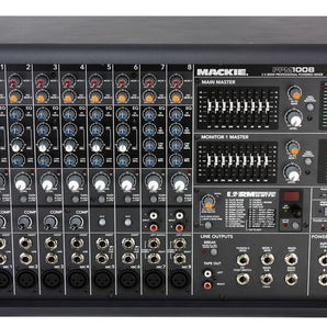 Mackie PPM1008 8 Channel 1600 Watt Powered Mixer, 32 Bit FX PPM 1008