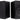 2) Rockville RockShelf 64B 400w Black 6.5 inch Home Theater Bookshelf Speakers/4 Ohm