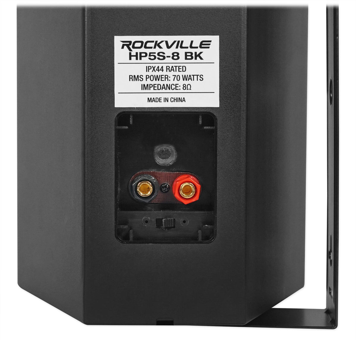 Rock Zone 8 Ch. Multi Room Home Receiver+8) Black 5.25" Wall Speakers