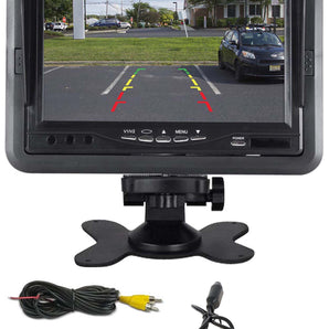 Rockville Universal Easy Mount Night Vision Camera + 7" Dash Mount Car Monitor