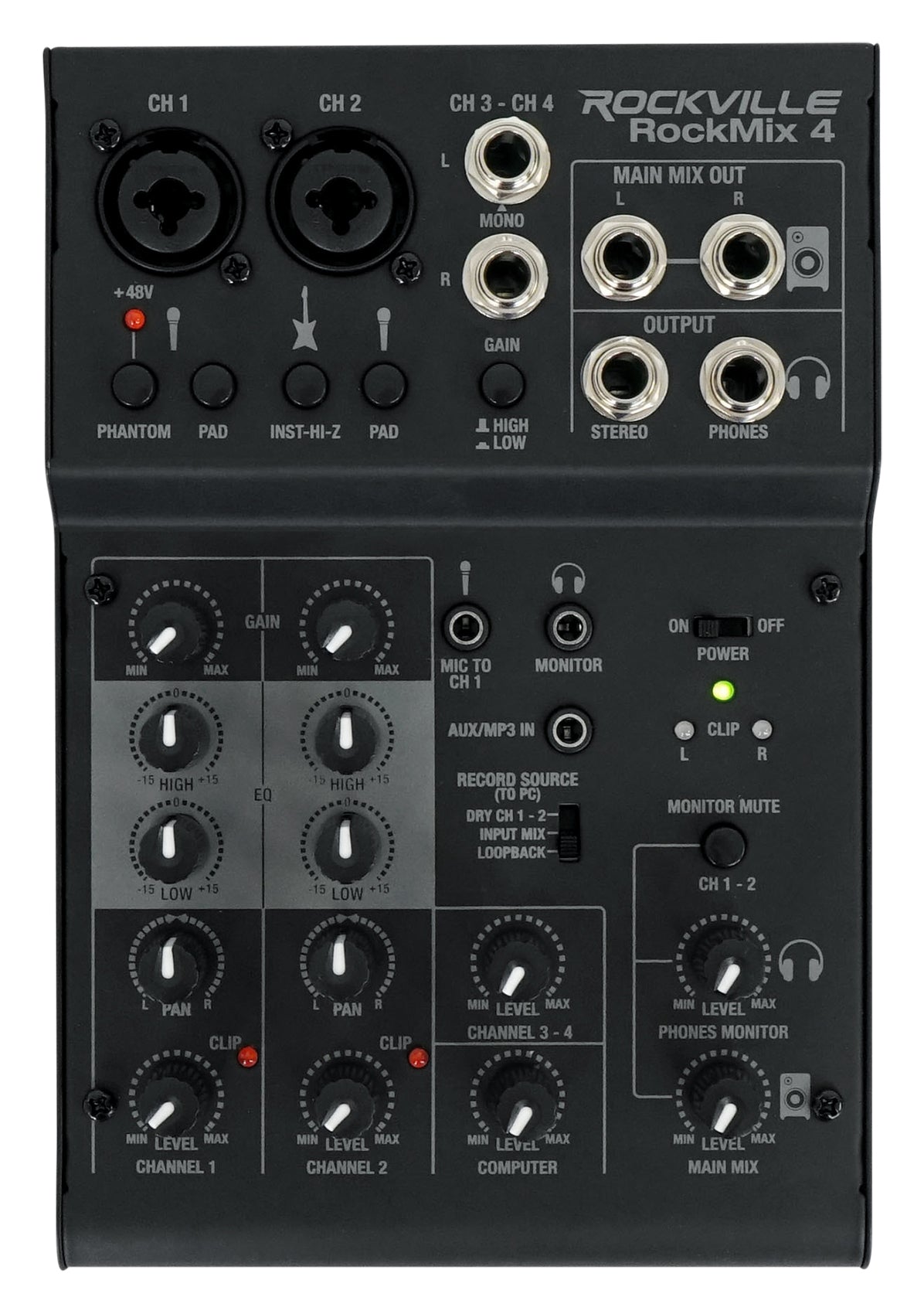 Titan Column 12 + RockMix 4 Mixer Bundle