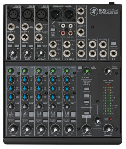 802VLZ4 8-Channel Mixer, Backpack & 20' XLR Cable