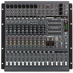 Mackie PPM1012 12 Ch 1600w Powered Mixer, 32 Bit FX+Stand+Headphones+(10) Cables