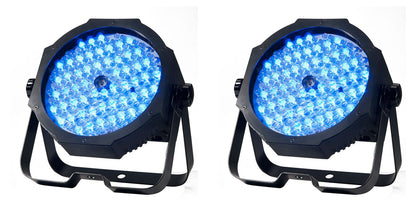 (2) Mega Go Par 64E RGB+UV Battery-Powered LED Par Lights